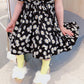 Children Dress Spring Summer Clothing  Baby Girls Clothing Printing Girl's Dress Princess Skirt Chrysanthemum Broken Flower Dress