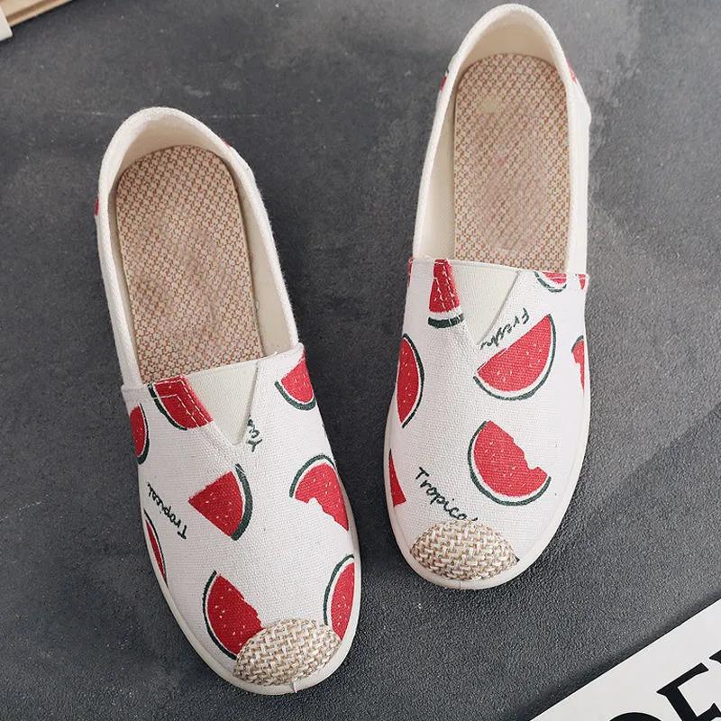 Women's Single Shoes Spring Summer Autumn Leisure Sports Students Breathable Running Flat Shallow Mouth