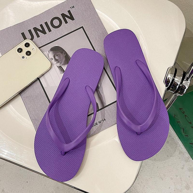 Flip-flops Women's Summer Wear Black Flip Flops Non-slip Bathroom Bathing Beach Beach