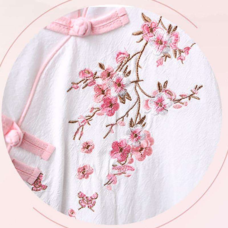 Girl's Hanfu Suit Summer Chinese Style Ancient Costume Children's Super Fairy Skir Improved Tang Suit Chinese Elements Clothes