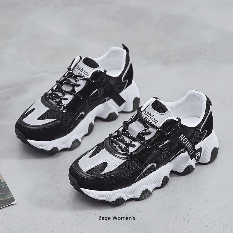 Daddy Shoes Female Ins Super Fire Sports Shoes Students Korean Version of Wild Harajuku Style Women's Shoes Summer Breathable Shoes