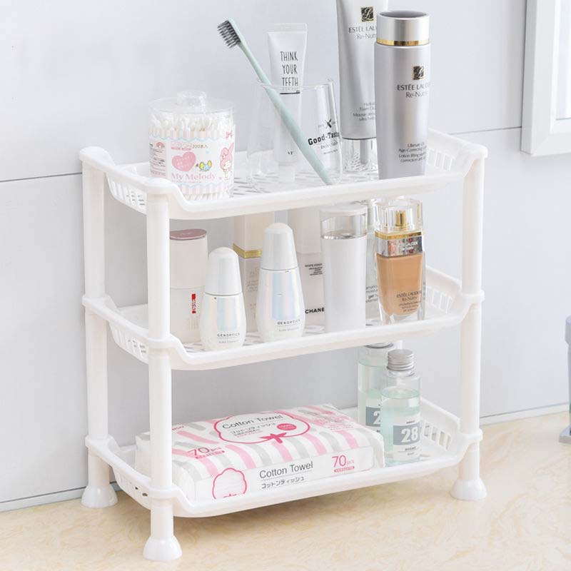 Kitchen Shelf Bathroom Storage Rack Multilayer Toiletries Finishing Rack