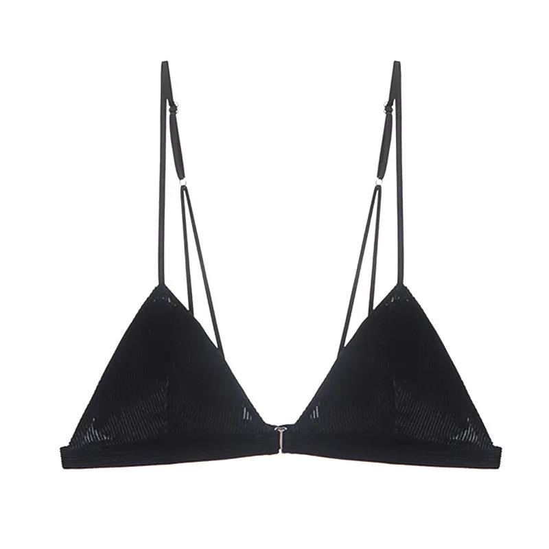 Front Buckle Rimless Beautiful Back Underwear Sexy Girl Traceless Bra Thin Upper Bra