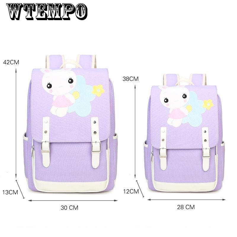 Fashion girl Backpack kids Backpacks Girls School Bags Canvas Travel Backpack