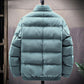Cotton Jacket Men's Autumn and Winter Jacket Explosion Style Trend Thick Down Padded Jacket Tooling Tide Brand Padded Jacket