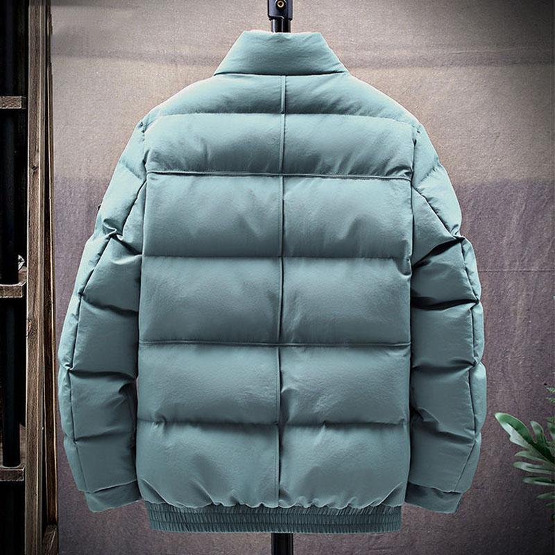 Cotton Jacket Men's Autumn and Winter Jacket Explosion Style Trend Thick Down Padded Jacket Tooling Tide Brand Padded Jacket