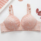 Sexy Printed Bra Without Steel Ring Underwear Gathered Comfortable Breathable Bra Girl Jacquard Bra Female