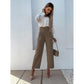 Elegant Long Sleeve Shirts Women Lapel Button Office Lady Top White Women's Sexy Embroidery Hollow Out Lace Blouse Streetwear Temperament Summer Top