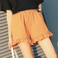 Loose Wide-leg Pants Women's Summer High-waisted Girls Large Size Thin A-line Bottoming Ruffle Shorts Women