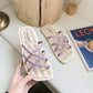 Ladies Sandals and Slippers for Outer Wear, Summer Korean Fashion Soft Bottom Non-slip Student Fairy Style Slippers