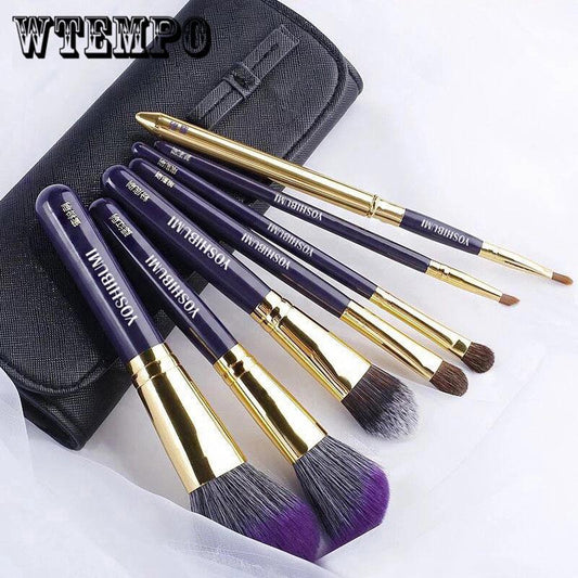 7pcs/Set Marble Pattern Makeup Brush Suit Tools Powder Brushes Plastic Maquiagem Gift Set for Women