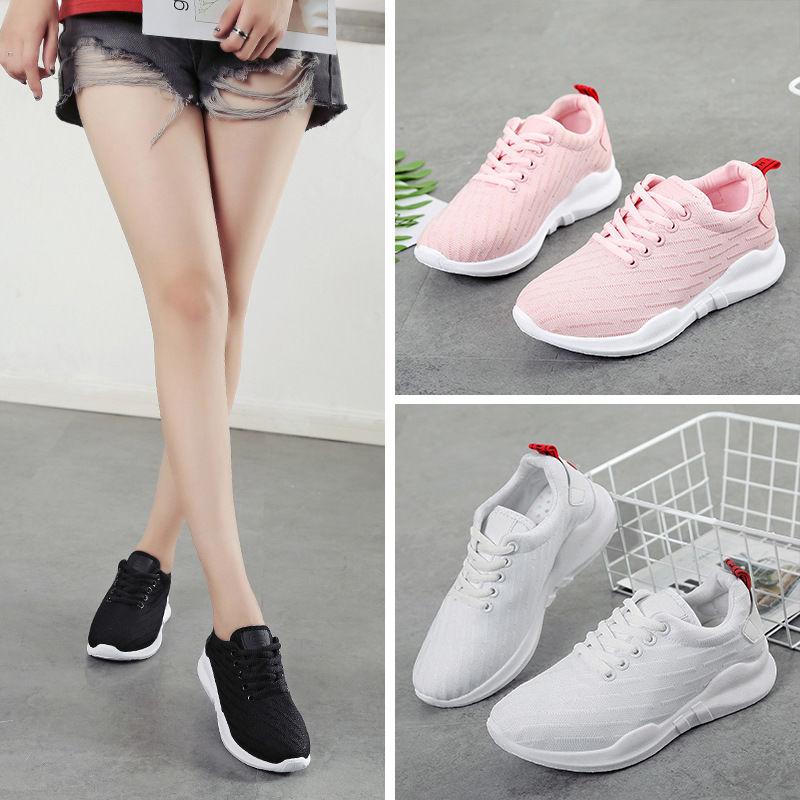 Spring  Summer Shoes Women's Sports Shoes Female Students Harajuku Style Low-cut White Shoes Lightweight Breathable Running Shoes