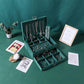 Green Flannel Jewelry Storage Earrings Ring Multifunctional Jewelry Storage Box Creative Necklace Dark Green Jewelry Box
