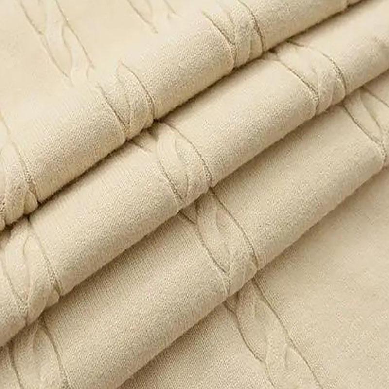 Autumn and Winter Knitted Half-length Woolen Skirt Women's Long Skirt Elastic High Waist A-line Twist Pleated Skirt Mid-length