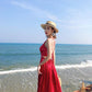 Summer Elegant Sexy Beach Long Dress Women 2020 Strap Ladies Halter Boho Dress Women Vestidos