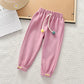 Girls Spring and Autumn Carrot Pants Loose Casual Pants Bloomers Trousers Outer Wear Pants Sports Pants