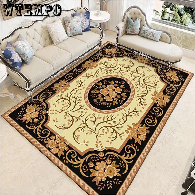 Modern Soft Persian Carpet for Living Room Non-slip European Style Carpet for Bedroom Rugs Parlor