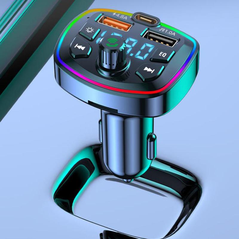 High Quality Bass Car MP3 Player Dual USB Port Fast Charger Car Bluetooth Receiver Smart Audio Car Accessories