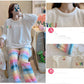 Ladies Autumn/winter Flannel Thickened Pajamas Cute Sweet Warm Coral Fleece Send Storage Bag Home Service