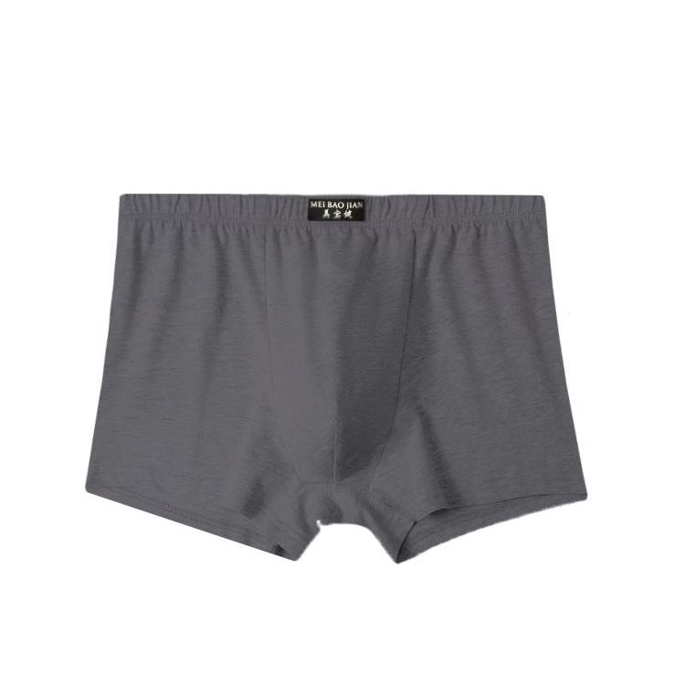 5-pack Men's Cotton Underwear Boxer Mid-waist Breathable Sweat-absorbing Four-corner Loose Large Size Dad Pants