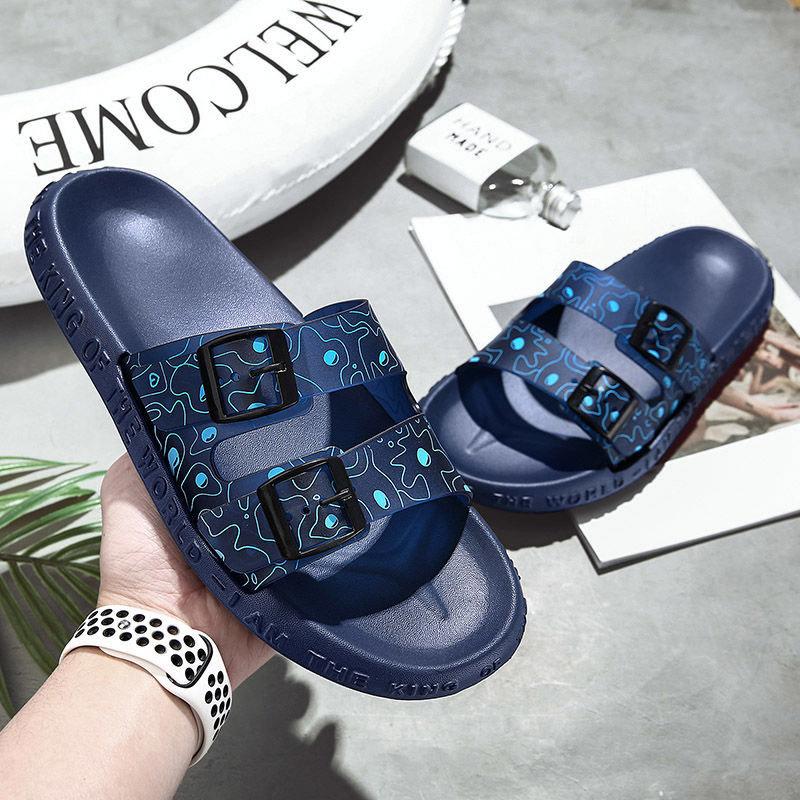 Men's Summer Non-slip Slippers Trend Fashion Outdoor Beach Sandals Men's Home Bathroom Non-slip Slippers
