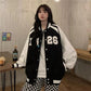 Baseball Uniform Jacket Women's Autumn and Winter Loose Tops Lazy Wind Casual High-end All-match Jacket Comfortable and Breathable