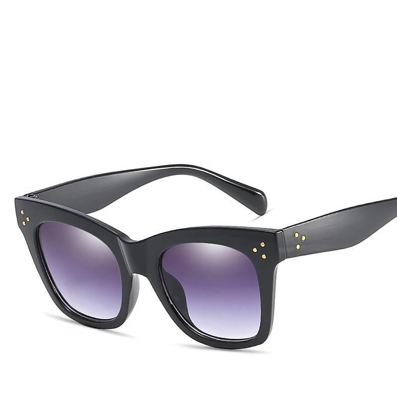 WTEMPO , Fashion Sunglasses Women Vintage Brand Design Square Luxury Sun glasses Big Frame Shades