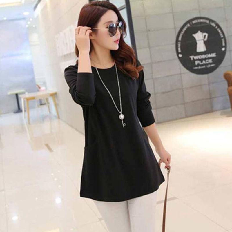 Thin Spring Fall Casual Women T Shirts Long Sleeve Fashion  Slim Women Clothes Long Tops Pullover