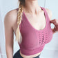 Women's Sports Underwear Shockproof Gather Vest Running Quick-drying Yoga Vest Hollow Breathable Beautiful Back Outside The Gym Fitness Bra