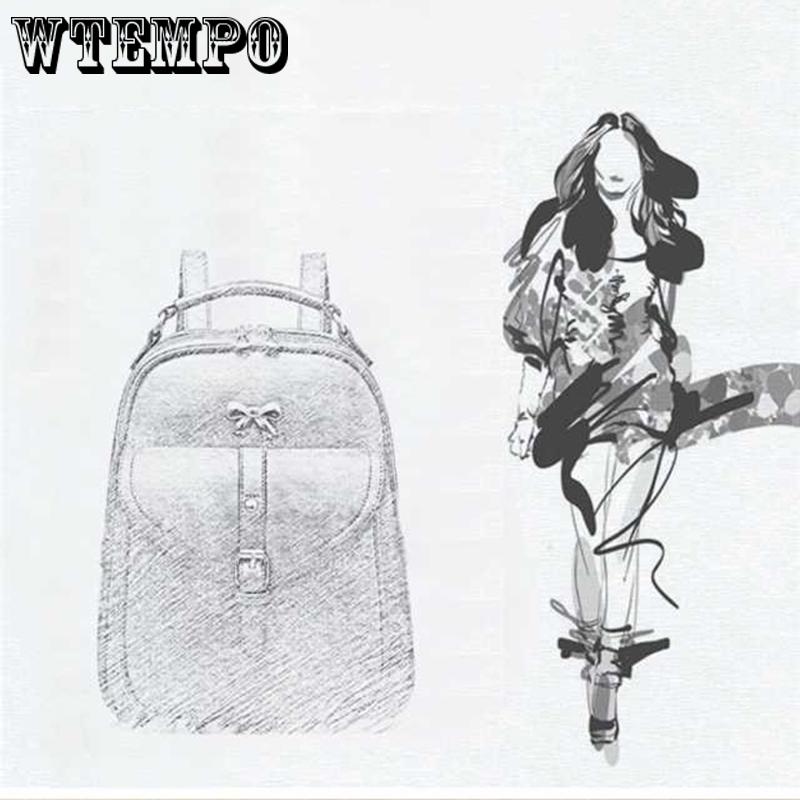 Fashion Pu Leather Women Backpack Simple Style Backpack Women College Backpack