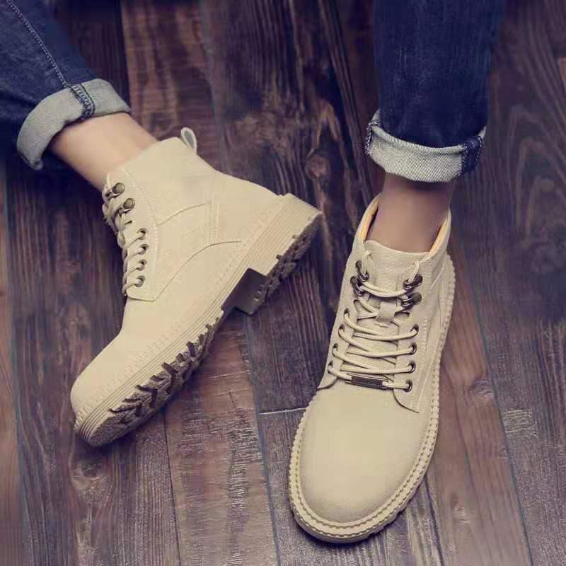 Martin Boots Men's Boots Male Winter Plus Velvet Shoes Men's Snow Boots Combat Boots Military Boots