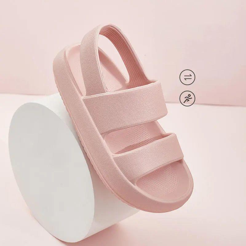 Thick-soled Sandals Women's Slippers Women's Super Soft Heightened EVA Sandals Outdoor Wear Non-slip Thickening