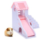 Hamster Toy Colorful Mini Wooden Slide DIY Assemble Hamster House Cute Small Animals Pet Toy Supplies Animal Sleeping House