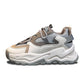 Women's Spring Platform Chunky Sneakers Gray Brown Sports Shoes Comfort Casual High Sneaker Women Vulcanize Sneakers