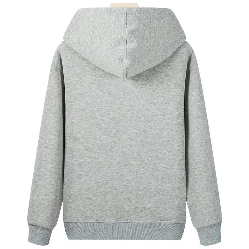 Pure Cotton Sweater Hooded Pullover Hoodie Men and Women The Same Style Couple Trend Top Coat Loose