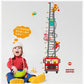 Cartoon children height wall stickers PVC removable creative children's room bedroom stickers murals