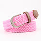 Belt Women Causal Leather Cover Buckle Woven Elastic Stretch Golf Wide Canvas Belts