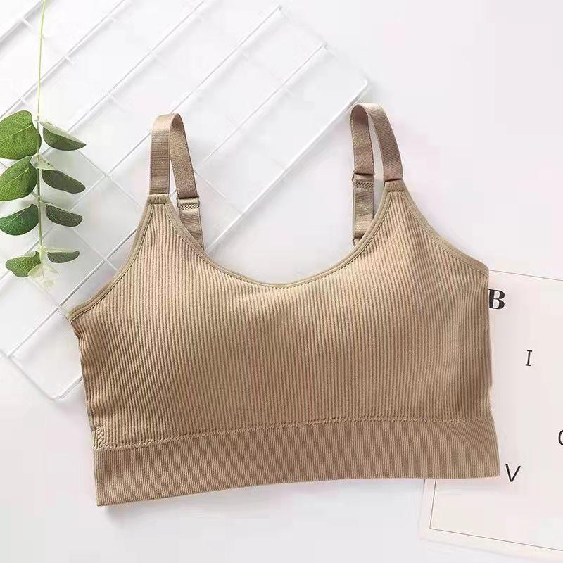 Titok Same Style Wrap Chest Tube Top Beauty Back Underwear Female No Steel Ring Sports Seamless Vest Suspenders Outer Short Top Athletic Bar for Women