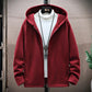 Spring Men's Jacket Polar Fleece Double Sided Fleece Lightweight Warm Jacket Hooded Sweater Loose Outdoor Casual Jacket