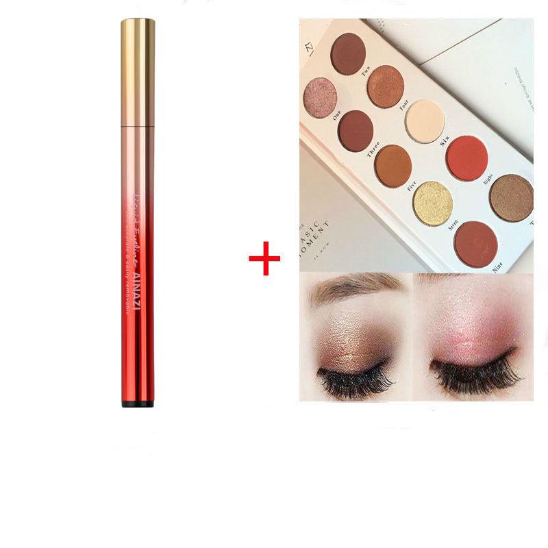 [Quick-Dry Swimming] Eyeliner is super waterproof, sweatproof, durable, non-staining, hard eyeliner
