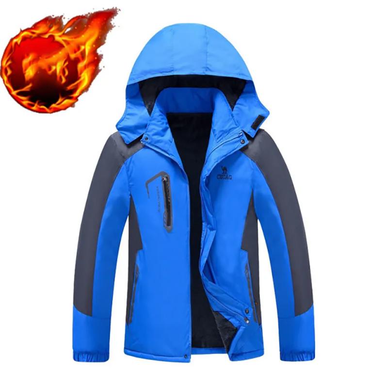 Men's Cotton-padded Jackets Plus Velvet Loose Padded Jackets for Sports Outdoor Warmth for Mens
