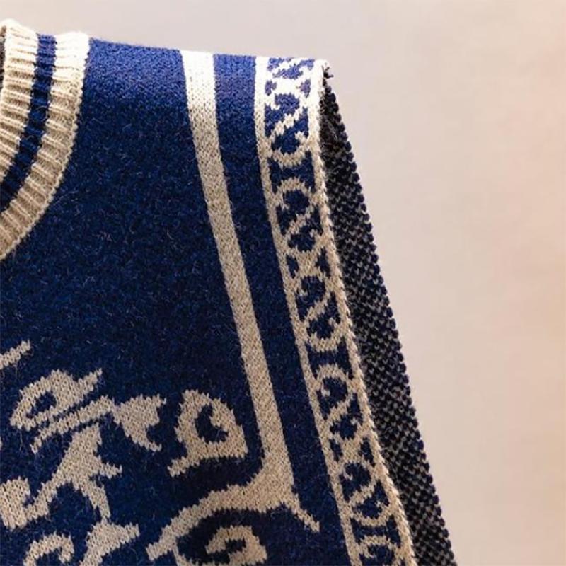 Women Wear Vests In Spring and Autumn Knitted Vest Vest Korean Style Sweater