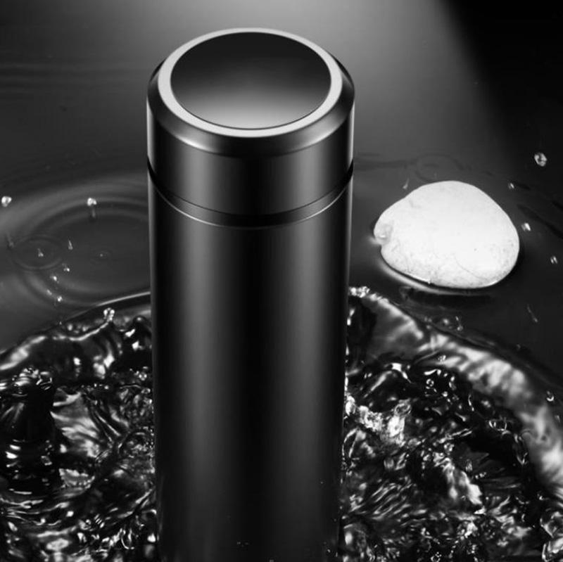 Pure Color Vacuum Flask 304 Stainless Steel Coffee Tea Water Bottle 500ml Home Outdoor Sports Water Cup