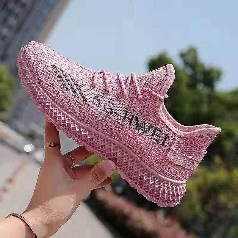 Shoes Women's Single Shoes Sports Wind Casual Shoes Flying Woven Women's Casual Single Shoes Korean Women's Shoes