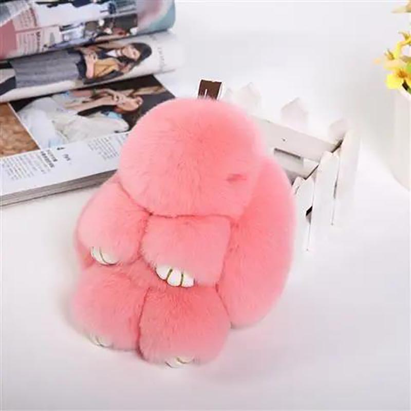 Imitation Rex Rabbit Plush Rabbit Pendant Little Rabbit Bag Pendant Cute Rabbit Pendant Plush Toy Pretend Dead Rabbit Pendant