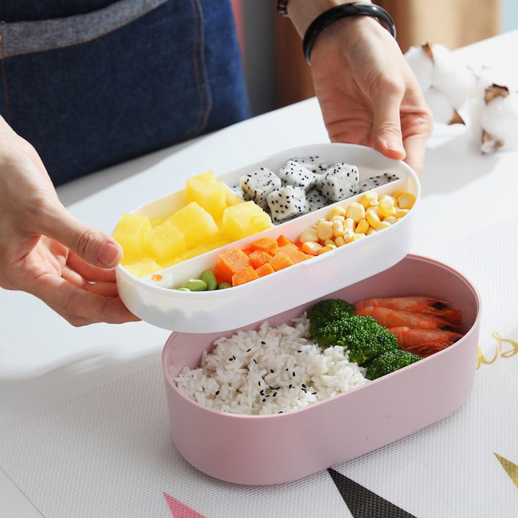Microwave Lunch Box Japanese Wood Bento Box Single Layer Container Storage New