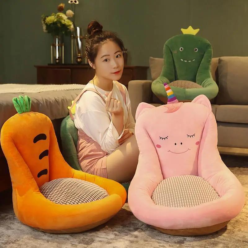 Cute Plush Cushion Anti-static Healthy Home Bedroom Living Room Balcony Lounge Furniture Tatami Sofa
