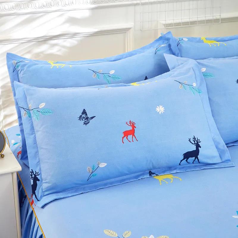48*74cm Pillow Cover Bedroom Bedding Two-piece Set Plus Size Thickened Student Dormitory Pillow Core Cover