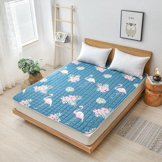 Four Seasons Machine Washable Mattress Tatami Non-slip Protective Mattress Pad Bed Pad Double Student Dormitory Thin Mattress