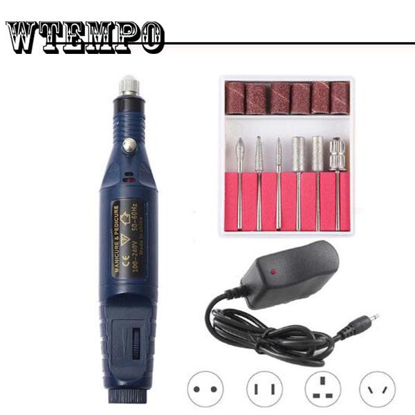 1set Power Nail Art Drill Professional Electric Manicure Machine Nail Drill Pen Polish Tool
